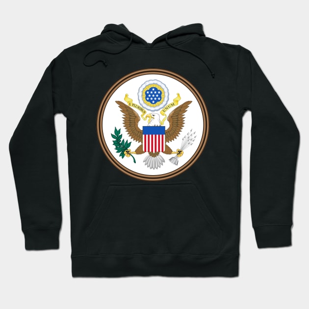 USA America Seal Coat of Arms Hoodie by Bugsponge